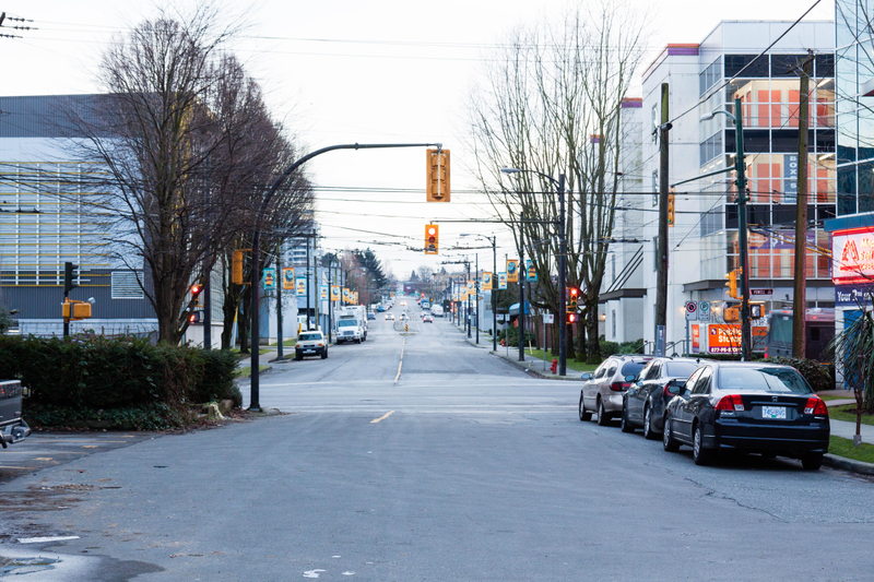 From the northern end of Victoria Drive, deep in East Village